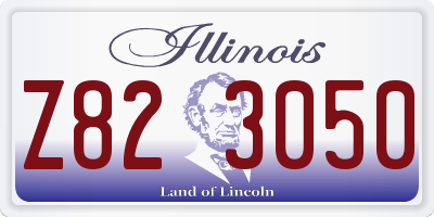 IL license plate Z823050