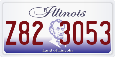IL license plate Z823053