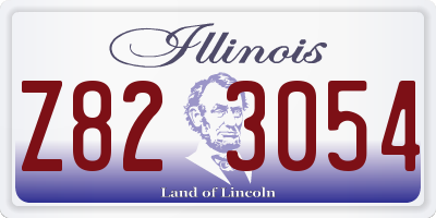 IL license plate Z823054