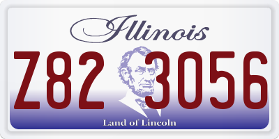 IL license plate Z823056
