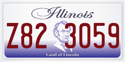IL license plate Z823059