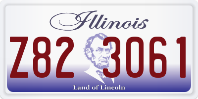 IL license plate Z823061