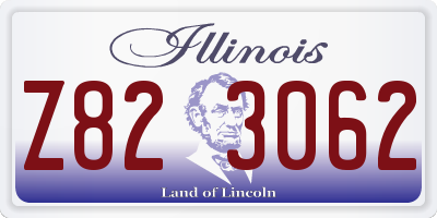 IL license plate Z823062