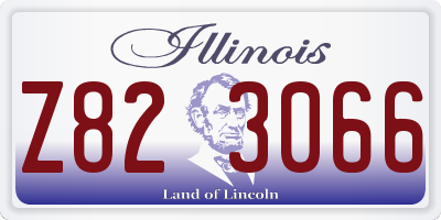 IL license plate Z823066