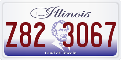 IL license plate Z823067