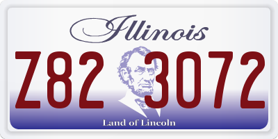 IL license plate Z823072