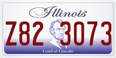 IL license plate Z823073