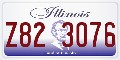 IL license plate Z823076