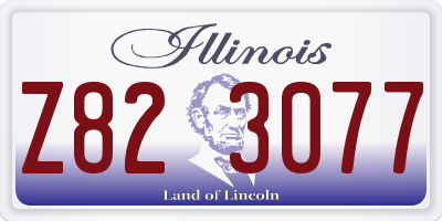 IL license plate Z823077