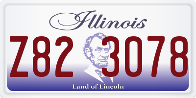 IL license plate Z823078