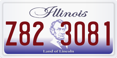 IL license plate Z823081
