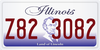 IL license plate Z823082