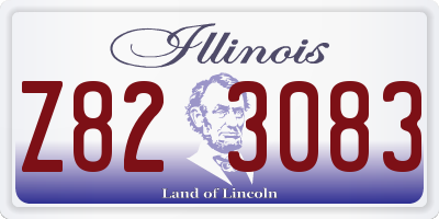IL license plate Z823083