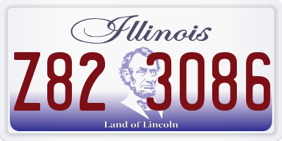 IL license plate Z823086