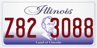 IL license plate Z823088