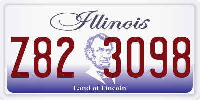 IL license plate Z823098