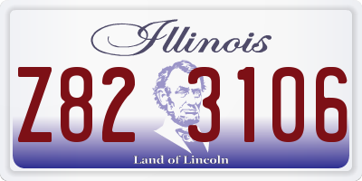 IL license plate Z823106