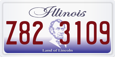 IL license plate Z823109