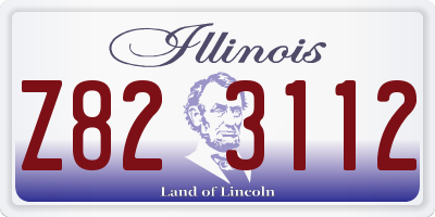 IL license plate Z823112
