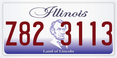 IL license plate Z823113