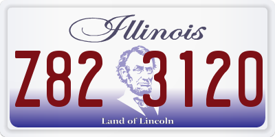 IL license plate Z823120