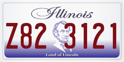 IL license plate Z823121