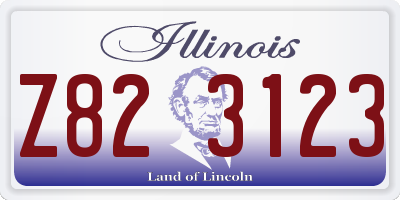 IL license plate Z823123