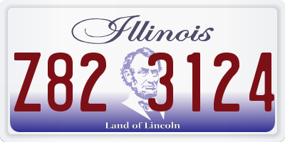 IL license plate Z823124