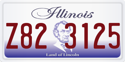 IL license plate Z823125