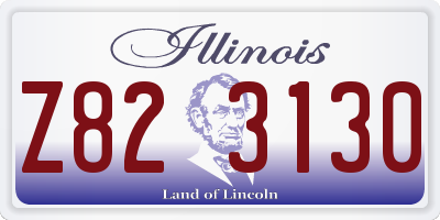 IL license plate Z823130