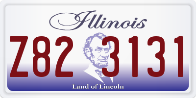 IL license plate Z823131