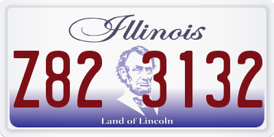 IL license plate Z823132