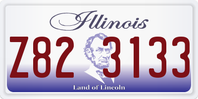 IL license plate Z823133