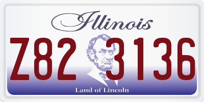 IL license plate Z823136