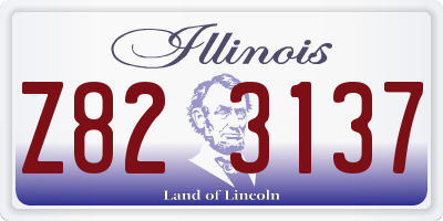 IL license plate Z823137