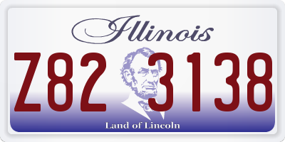 IL license plate Z823138