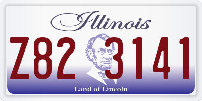 IL license plate Z823141