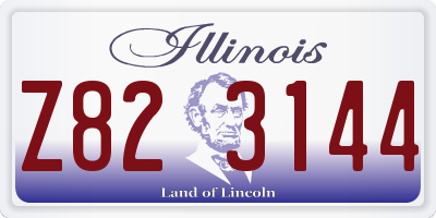 IL license plate Z823144
