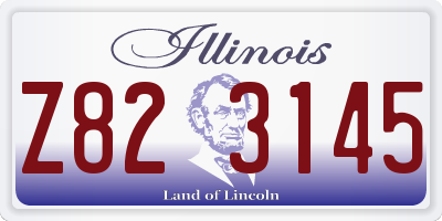 IL license plate Z823145