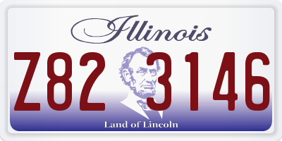 IL license plate Z823146