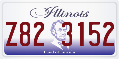 IL license plate Z823152