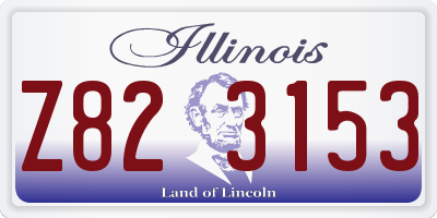 IL license plate Z823153