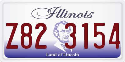 IL license plate Z823154