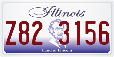 IL license plate Z823156