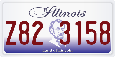 IL license plate Z823158