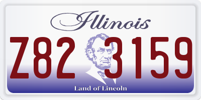 IL license plate Z823159
