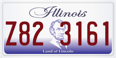 IL license plate Z823161