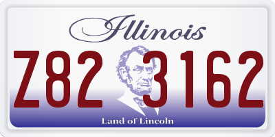 IL license plate Z823162