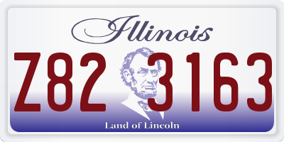 IL license plate Z823163
