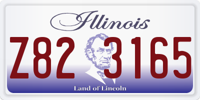 IL license plate Z823165